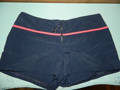 navy blue swim shorts ladies