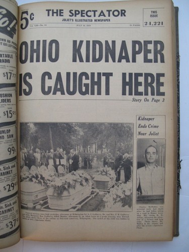 Bound JOLIET Newspaper SPECTATOR July October 1939 Voter Fraud WWII Women Juror - Picture 5 of 12