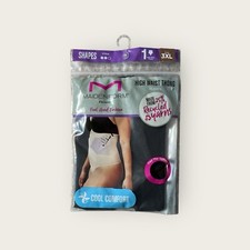 Maidenform Flexees Shapewear Black Seamless High Waist Thong 3XL Womens