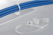 HELLERMANN TYTON 151-27019 Cable Tie Mount, Screw Down Base Clip - Natural Nylon