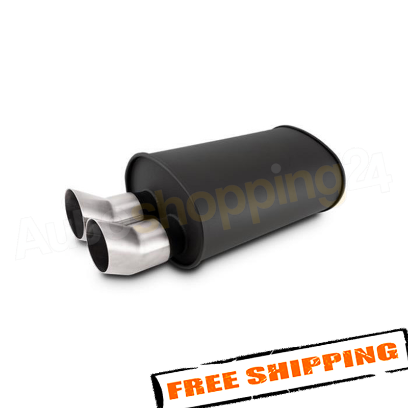 Streetpower Flat Black Oval Muffler 3 Streetpower Flat Black Oval Muffler 3