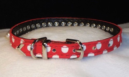 DOG Collar Petite Pearls Polka Dot Designer xs Small Pet CUTE! necklace look 3/8 - Picture 5 of 20