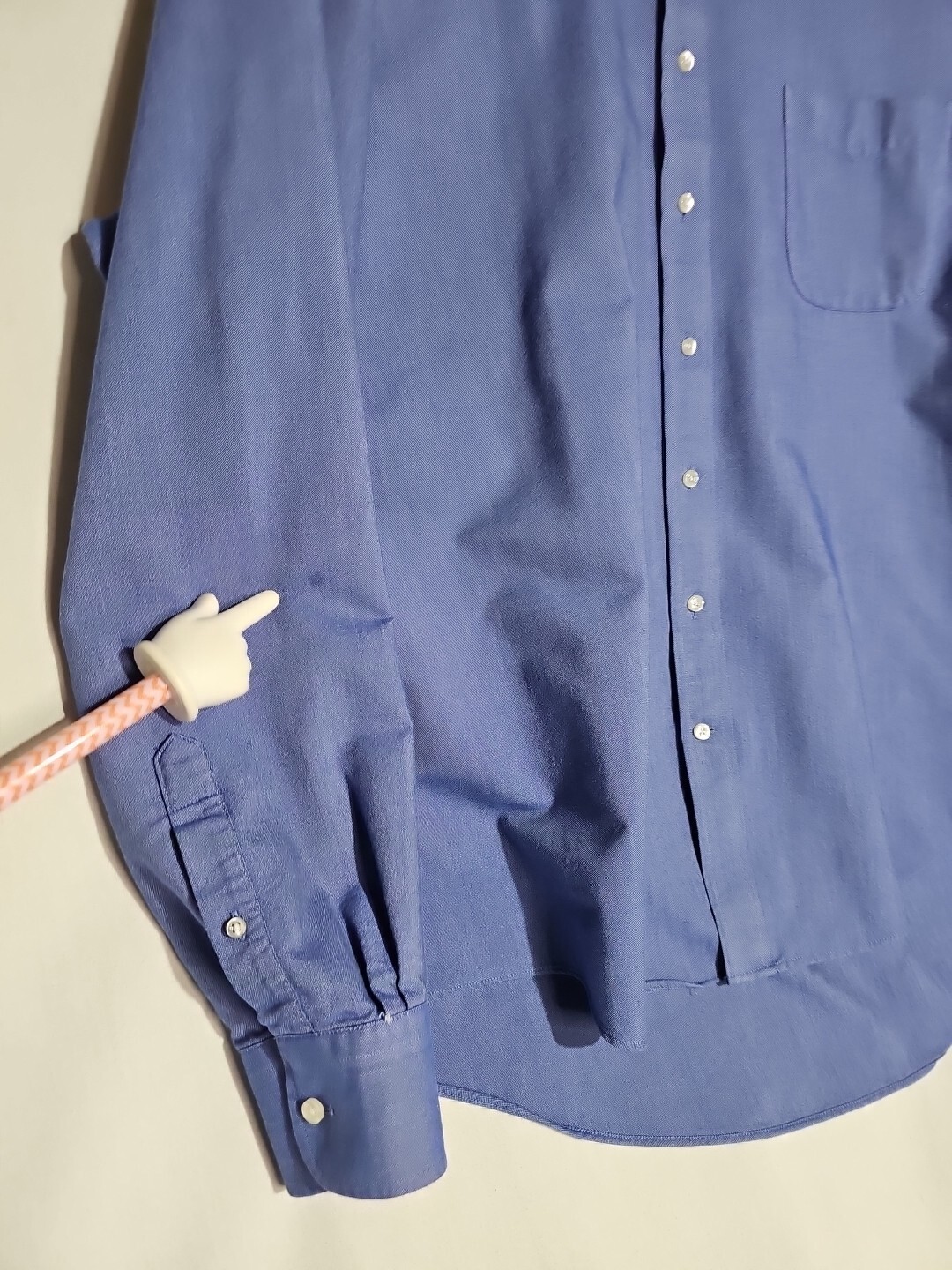 Vintage Lands End Oxford Shirt Men 18 34 2XL Tall Long Sleeve Button