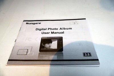 Sungale Digital Photo Album  Guide Instruction Manual English 