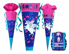 Schultüte Einhorn passend zum Lilly Schulranzen  Mcneill, Wunschname,Pegasus