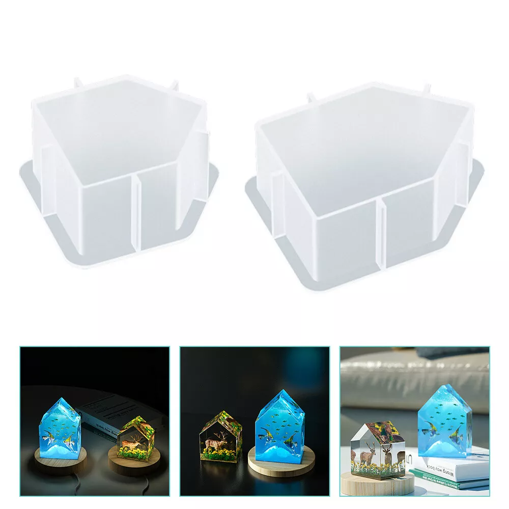 2Pcs silicone epoxy molds large ouse Hresin epoxy moulds Resin