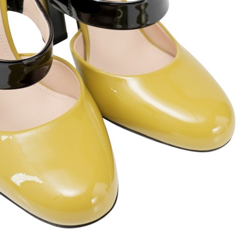 Mint BOTTEGAVENETA pumps Size 36 Shoes Patent leather Light green/black Made... - Picture 4 of 7