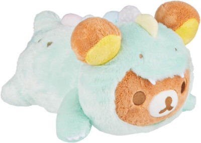 Rilakkuma San-X Original Plays with Dino Laydown Series Plush 12'' Length New