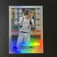 2022 Topps Series 1 Baseball Dom Nunez Base #193 Rainbow Foil