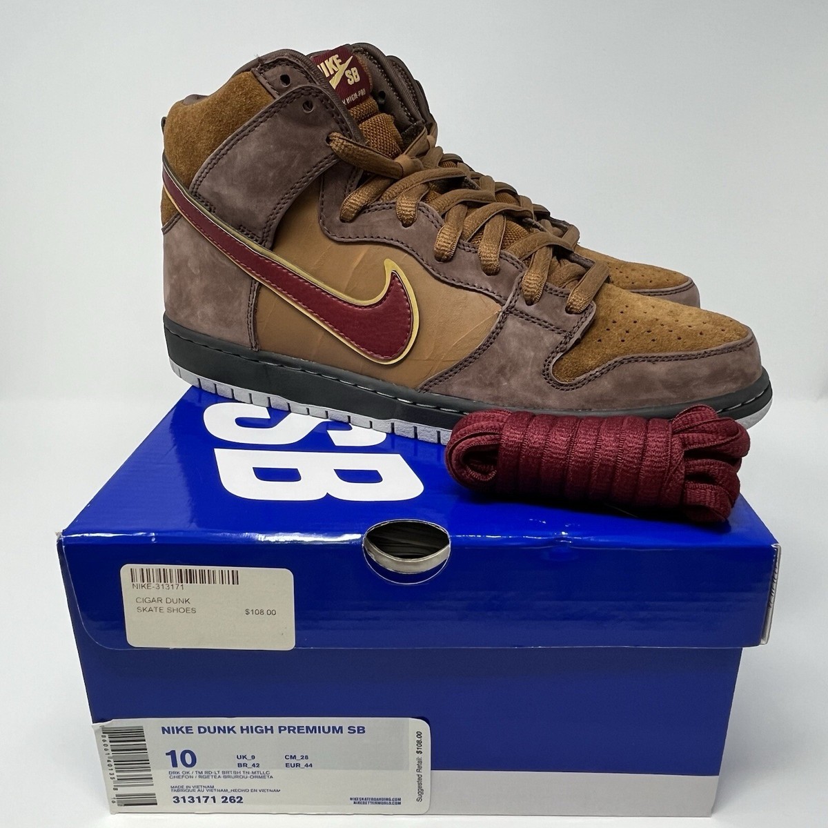 靴 NIKE Dunk High Premium SB Cigar City 27 Nike Dunk Premium SB High Cigar City for Sale | Authenticity