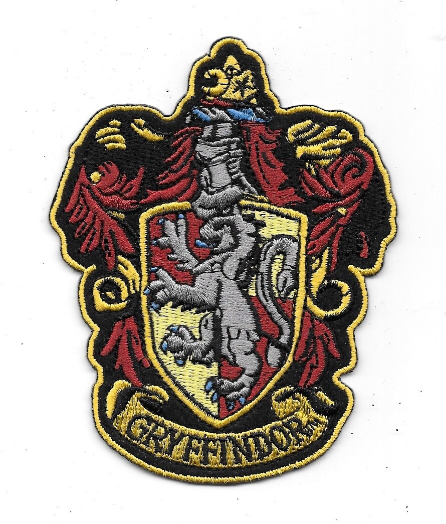 Harry Potter Casa de Gryffindor Logotipo Cresta Versión Grande Parche  Bordado NUEVO | eBay