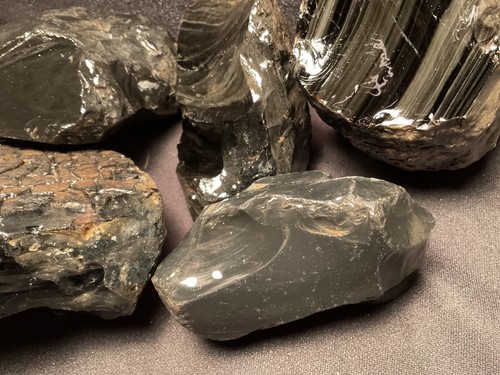 ~RW~ ROUGH/UNPOLISHED "OREGON OBSIDIAN" FOR KNAPPING - Picture 4 of 4