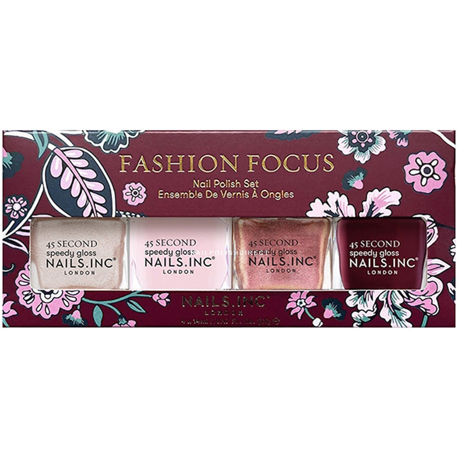 Nails inc Fashion Focus Nail Polish Set (4 x 14ml)(16666)