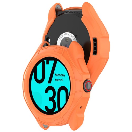 Armor Half Wrap Skeleton TPU Protector Cover Watch Case for Ticwatch Pro5 Enduro - Zdjęcie 7 z 42