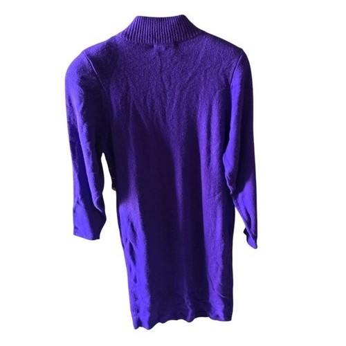 Plain Jane Vintage Purple Dress with Ebellished Details 80s Theme Size Large - Picture 2 of 4