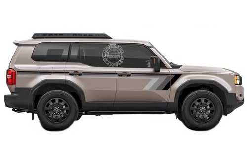 Kit de calcomanías de puerta lateral de rayas gráficas para coche Toyota Prado LC250 - Imagen 3 de 7