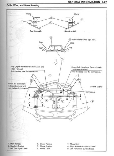 Kawasaki ZX9R ZX9 R Ninja Service Repair Workshop Manual USB 1994 - 1997 - Picture 4 of 11