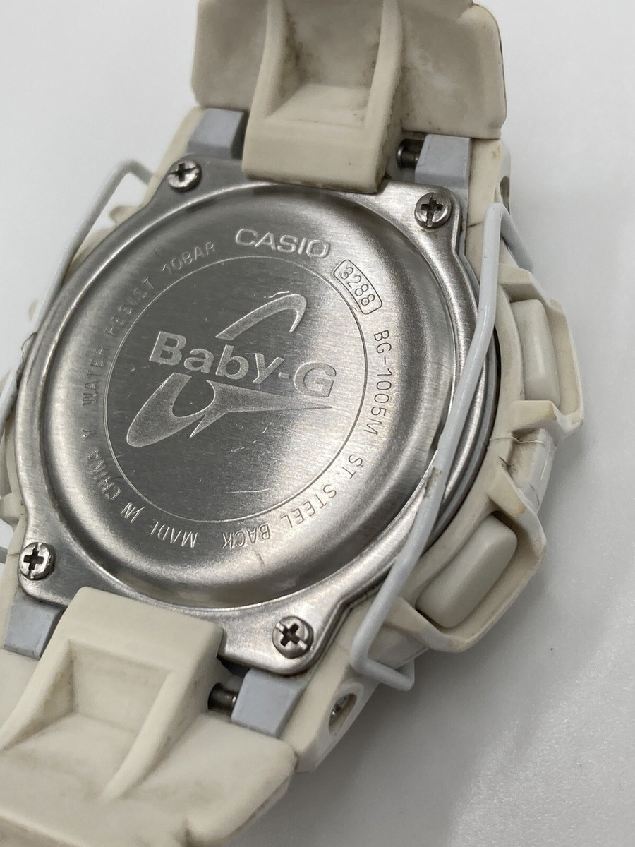 Vintage Casio Baby G 3288 White Pink Digital Ladies Watch 1005M New Batt |  eBay