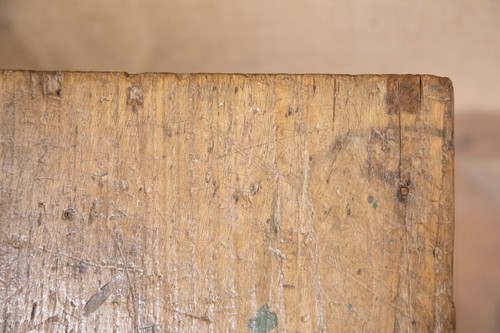 Antique Large 18th Century Georgian Scumbled Pine & Oak Prep Kitchen Table Desk - Picture 10 of 10
