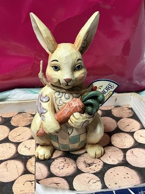 Heartwood Creek Jim Shore ''Just A Nibble'' Figurine 4031211 Rabbit w/ Carrot NWT