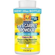 Natural Carpet Deodorizer Powder - Dry Pet Smell Eliminator Urine Odor Remo...