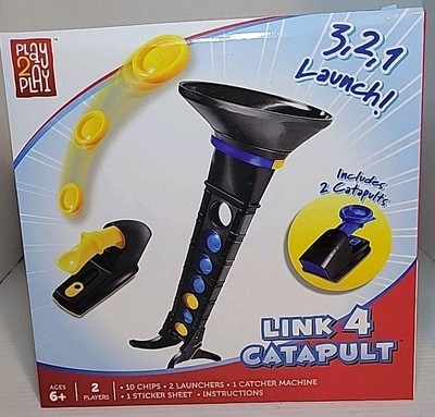 LINK 4 CATAPULT Game Includes 2 Catapults for 2 Players - New