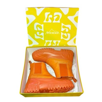 Diemme Balbi Orange Imitated Crocodile Men s Boots size 41 / US 8 / UK 7.25