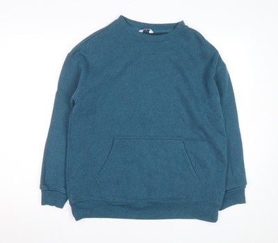 Danskin Unisex Blau Pullover Sweatshirt L Fleece Rundhals