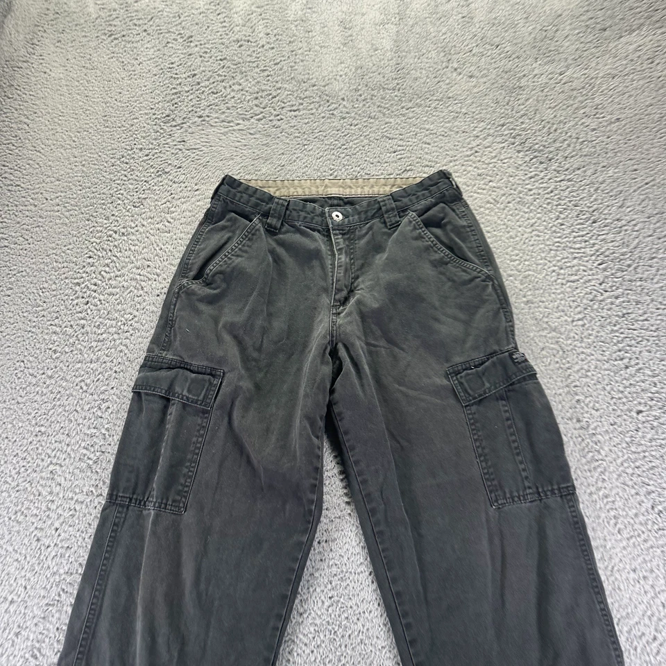 Pantalón Wrangler Para Hombre 30x30 Negro Algodón Carga Pierna Recta Calce Relajado Ropa de Trabajo Foto 2 de 4