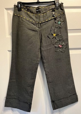 Wet Seal Y2K  Crop Capris  Pants Size 1 Low Rise Vintage