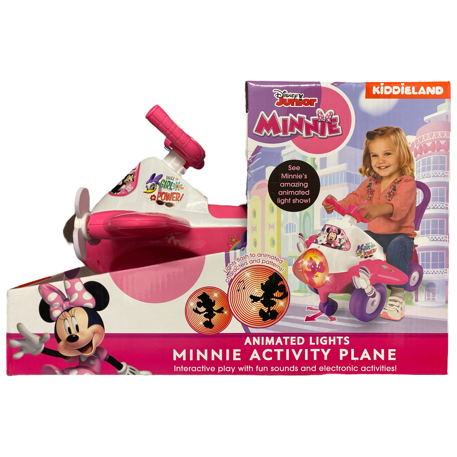 Развлекательный аттракцион Kiddieland Disney-полет на самолете со светом и звуками Минни Маус 10990₽