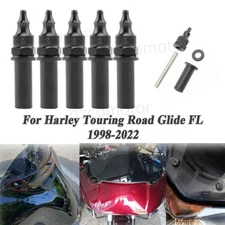 5PCS Windshield Fairing Well Nut Bolt Kit For Harley Touring Road Glide FL 98-22