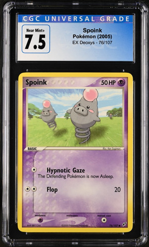 Spoink graded CGC 7.5 for sale on eBay