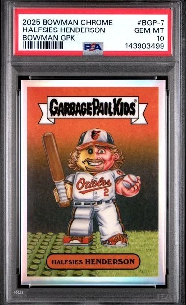 2025 Topps Bowman Chrome Bowman GPK #BGP-7 Gunnar Henderson Halfsies Henderson front