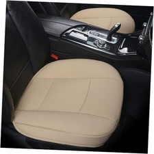 Luxury PU Leather Car Seat Cover Protector Front Car Seat Cover Seat Beige