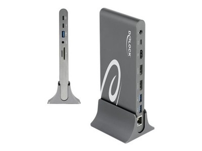 Delock USB Type-C DP 1.4 Docking Station Triple 4K Display La 87772