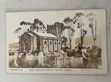 Valentines T.149, Rokeby Church & Rev. Knopwoods Memorial, Tas, Real Photo PC