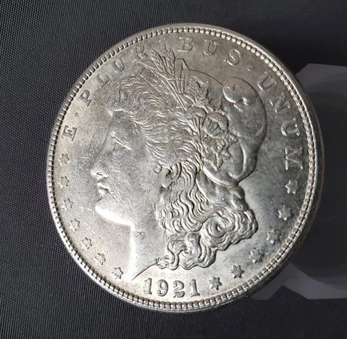 1921-S $1 MORGAN SILVER DOLLAR ~ ABOUT UNCIRCULATED ~ FINAL YEAR FOR MORGANS