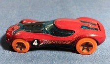 Hot Wheels HW 40 Designer Challenge Red Dark Toy Car Mattel Racing 