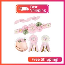 Cheerupp Fairy Baby Shower Maternity Sash Kit - Fairy Theme Baby Shower Belly Be