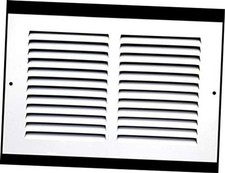 12'' x 6'' Duct Opening Flat Stamped Steel Return Air Grille - 12 X 6
