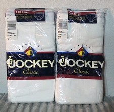 2 Vtg 1996 USA Jockey Briefs 3 Pack 28 Inverted Y Fly Classic Underwear 6 Pair