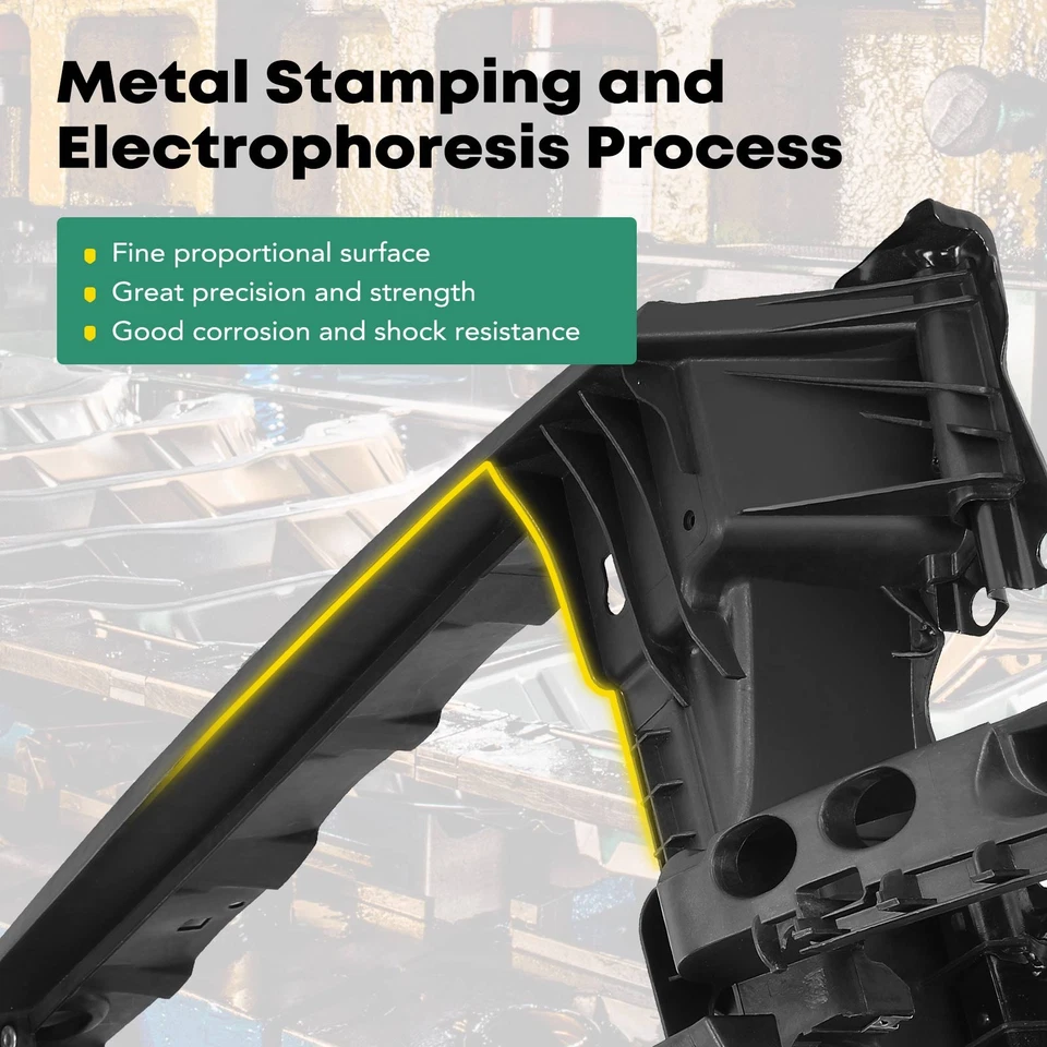 Soporte radiador delantero para Toyota Sienna 1998-2003 mini furgoneta de pasajeros acero Foto 4 de 4
