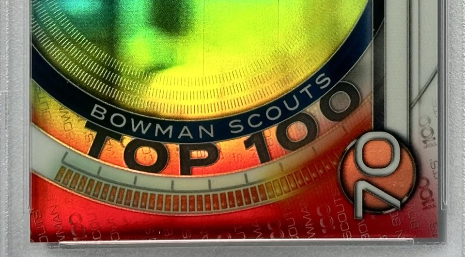 DEIVI GARCIA RC /5 RED REFRACTOR YANKEES BOWMAN CHROME POP 1 PSA 9 MINT GRADE - Image 4 of 4