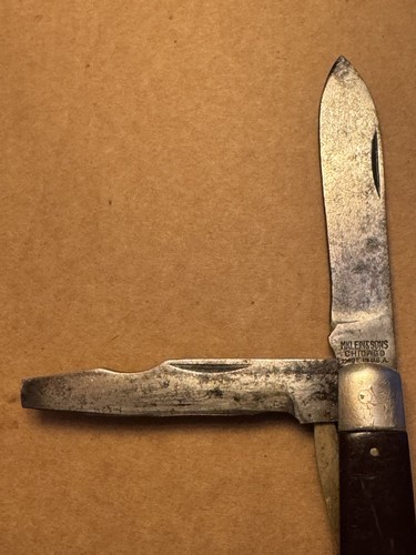 Vintage M Klein & Sons Chicago 2 Blade Electricians Pocket Knife With Bail Good - Picture 4 of 14