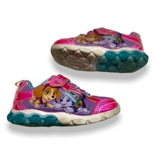 Paw Patrol Girls Shoes Size 7 Pink Skye Everest Light Up Sneakers Tennis