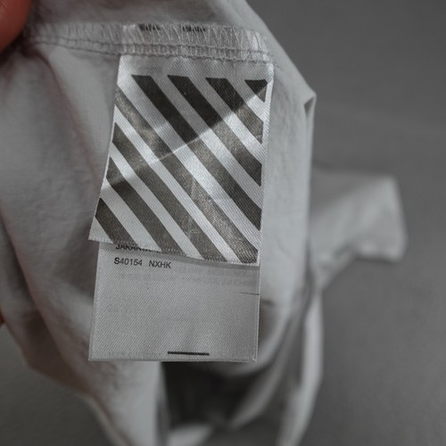 Off White Shirt Mens Large Gray Main Label Arrow 2019 Spring Summer Graphic Logo - Picture 12 of 15