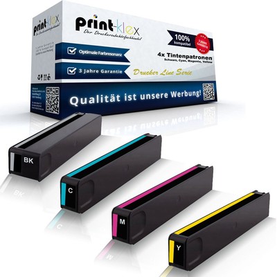 4x Office Tintenpatronen für HP OfficeJet-Pro X 451 dw HP970 HP971 Drucker Line
