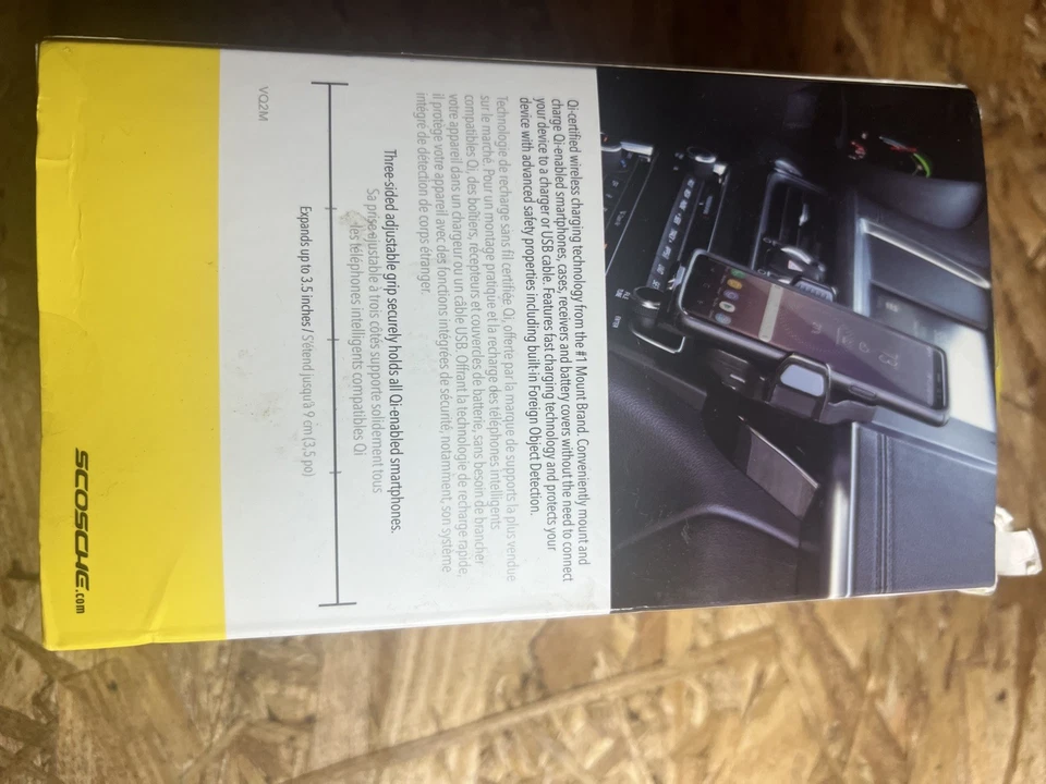 Suporte para celular Scosche WDQ2M MagicMount carregador sem fio 3,5" - Imagem 2 de 2