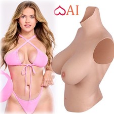 B-H Cup Realistic Breast Forms Silicone Fake Boobs For Crossdresser Drag Queen